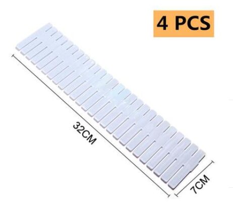 Adjustable Drawer Dividers 4pc - DIY Grid Organizer Panels