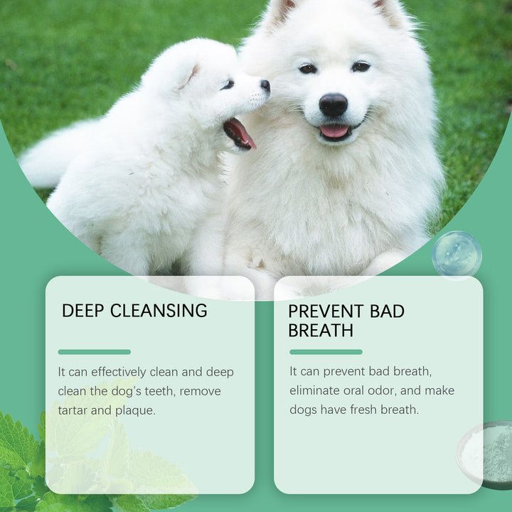 Dog Dental Cleaning Powder for Plaque & Fresh Breath