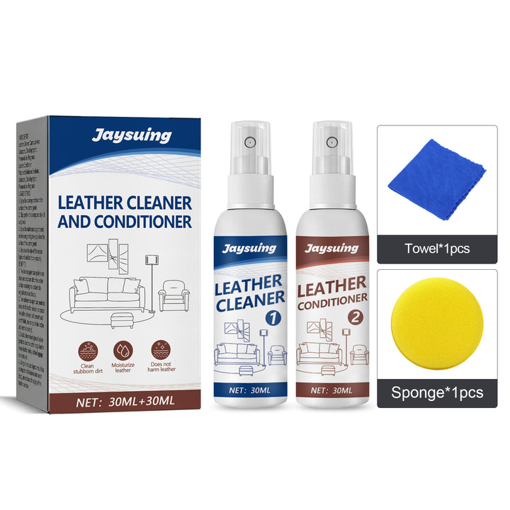 Leather Cleaner & Conditioner Kit — 2-Step Restore