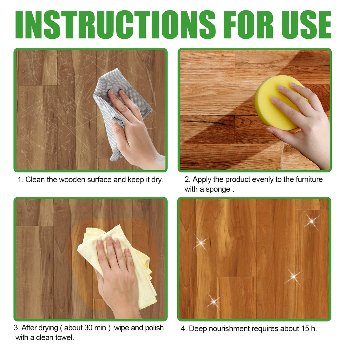 Wood Scratch Repair Beeswax for Furniture & Floors