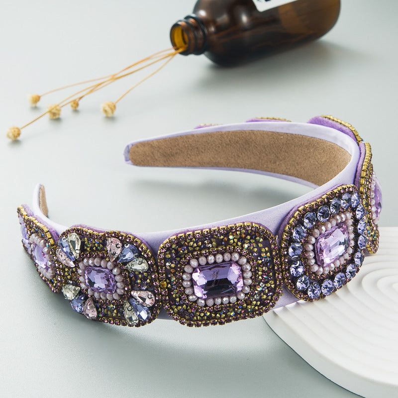 Crystal Baroque Hair Hoop Headband for Glamorous Style