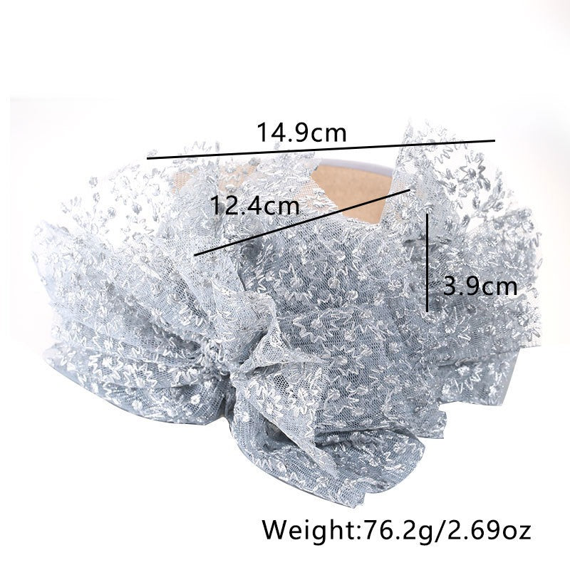 Oversized Lace Bow Headband for Statement Hair Looks