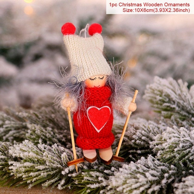 Ski Angel Christmas Ornament for Whimsical Holiday Cheer