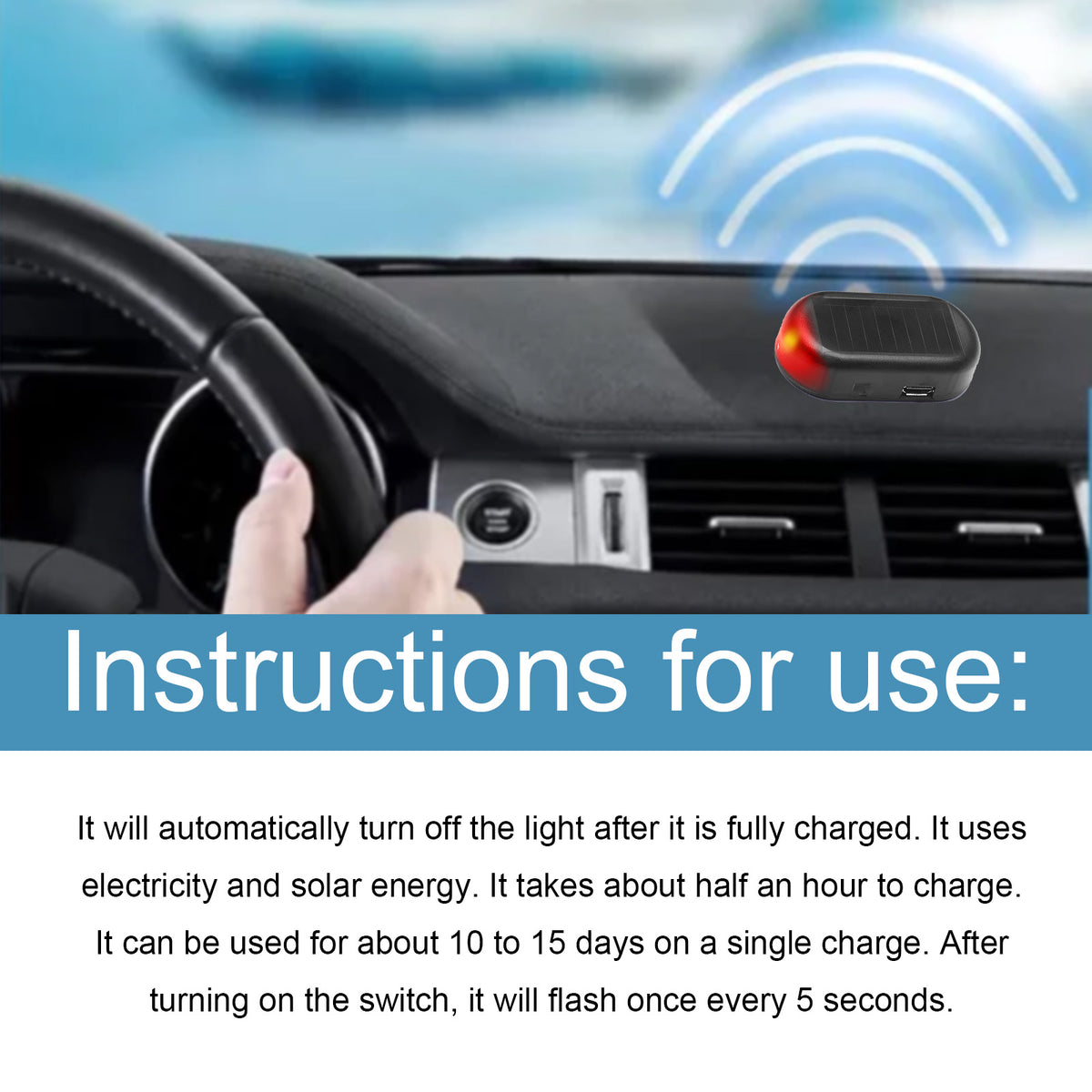 Car Window De-Icing Device for Winter Frost Relief