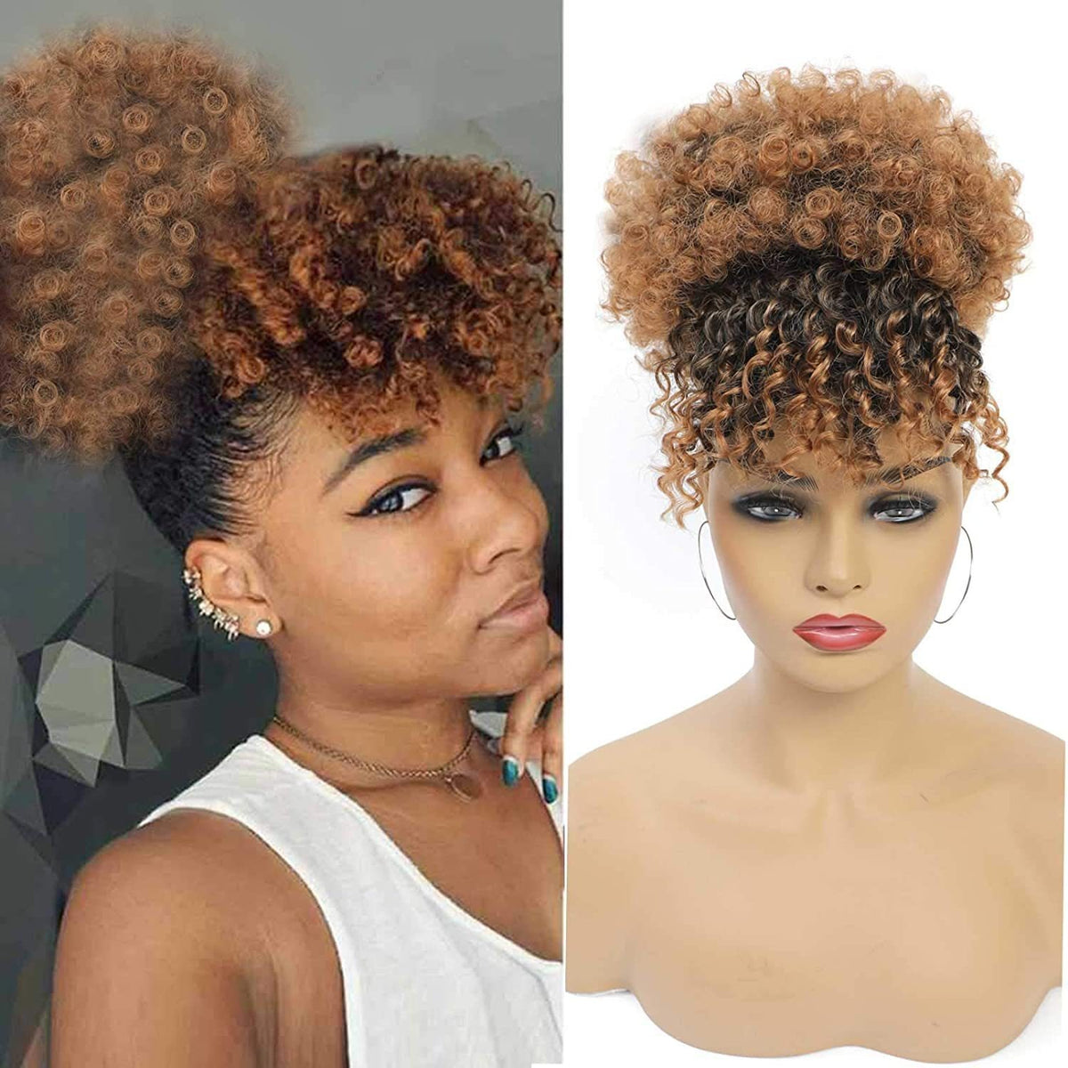 Curly Afro Bangs for Instant Volume and Bold Style
