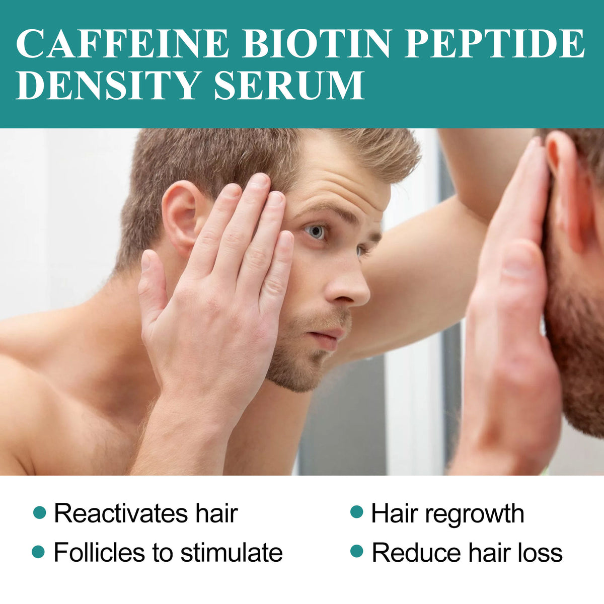 Hair Density Serum with Caffeine, Biotin & Peptides