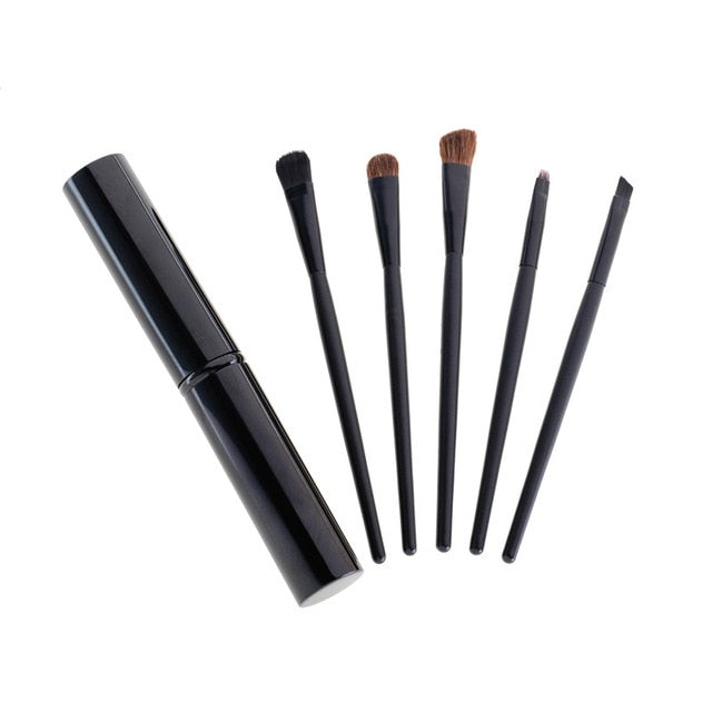 Travel Mini Eye Makeup Brushes Set — 5-in-1 Portable Kit