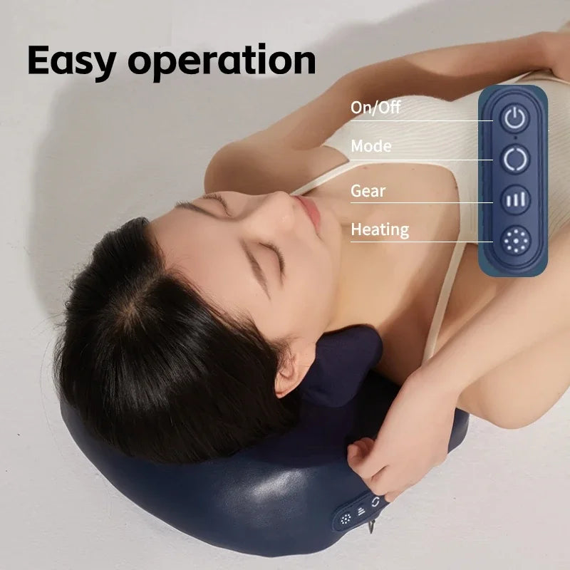 Neck Shoulder Massage Pillow for Car and Office Chair