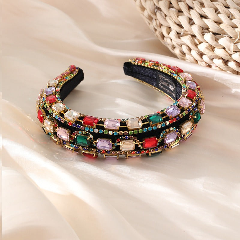 Baroque Rhinestone Headband for Instant Retro Glam