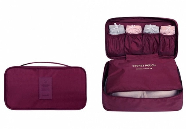 Bra and Underwear Travel Organizer for Suitcases