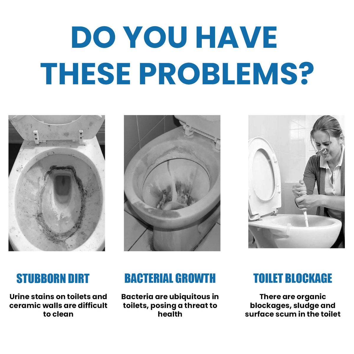 Toilet Bowl Cleaner for Urine Scale, Grime & Odor
