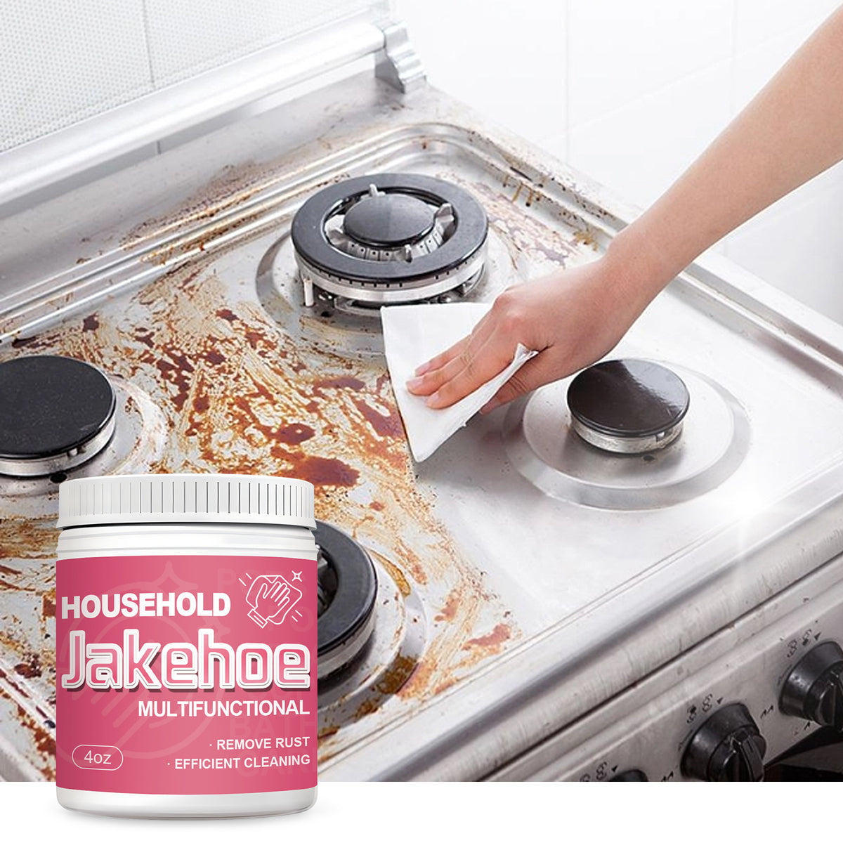 Kitchen Cleaning Cream for Grease, Rust & Baked-On Dirt