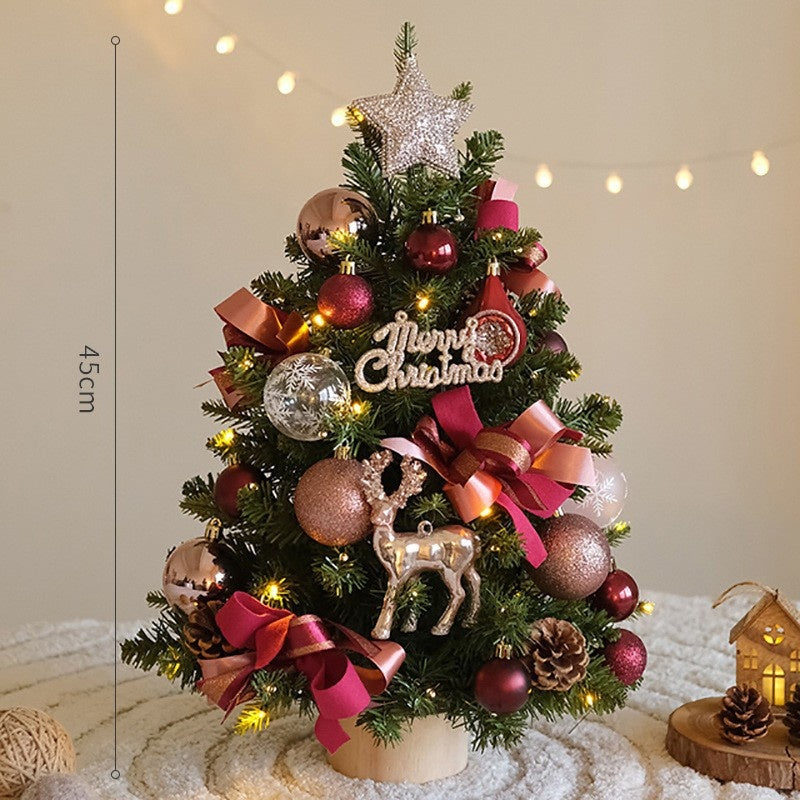 Mini Christmas Tree Decoration Set for Small Spaces