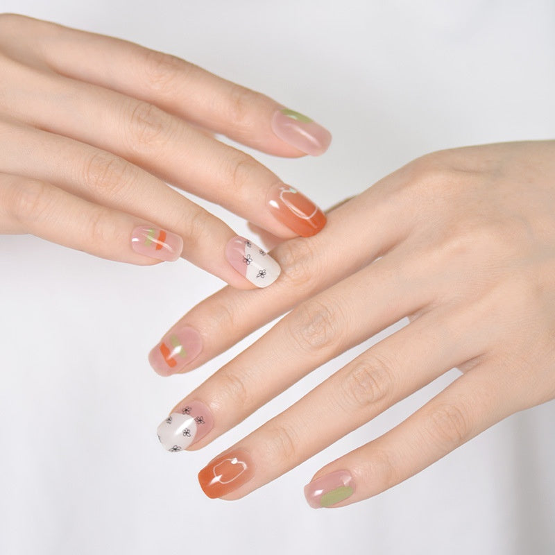 Semi-Cured UV Gel Nail Stickers — Salon Art in Seconds