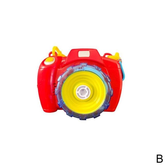 Bubble Camera Toy With LED Lights for Outdoor Kids