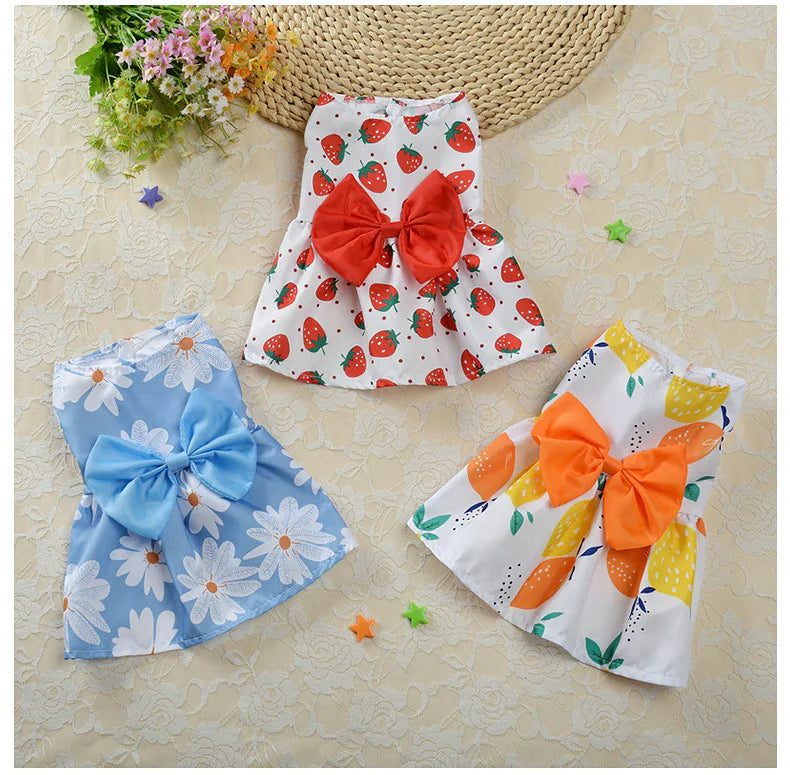 Small Pet Princess Skirt for Spring & Summer Dress-Up