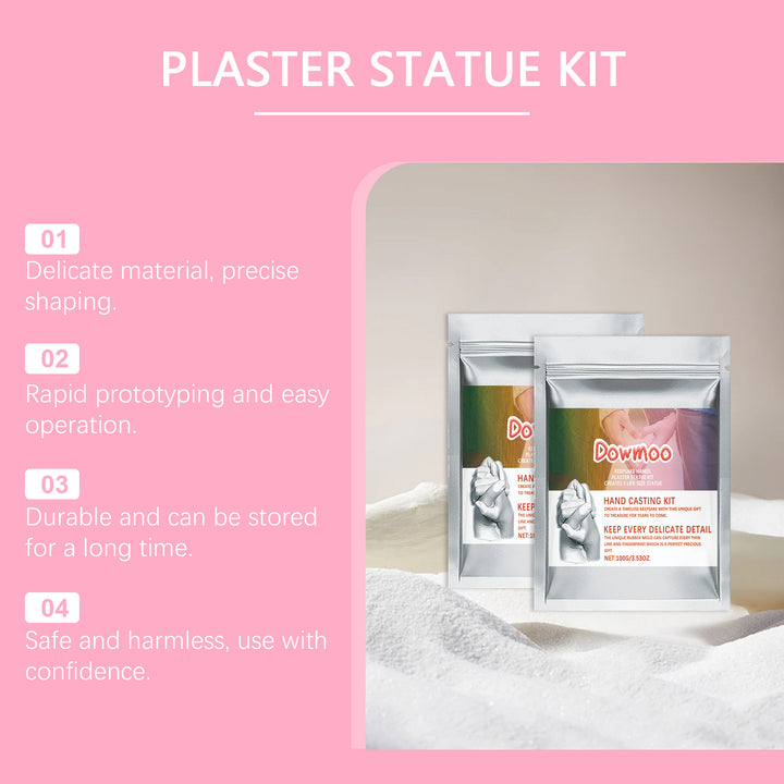 Hand Casting Powder Set for Detailed 3D Couple Keepsakes