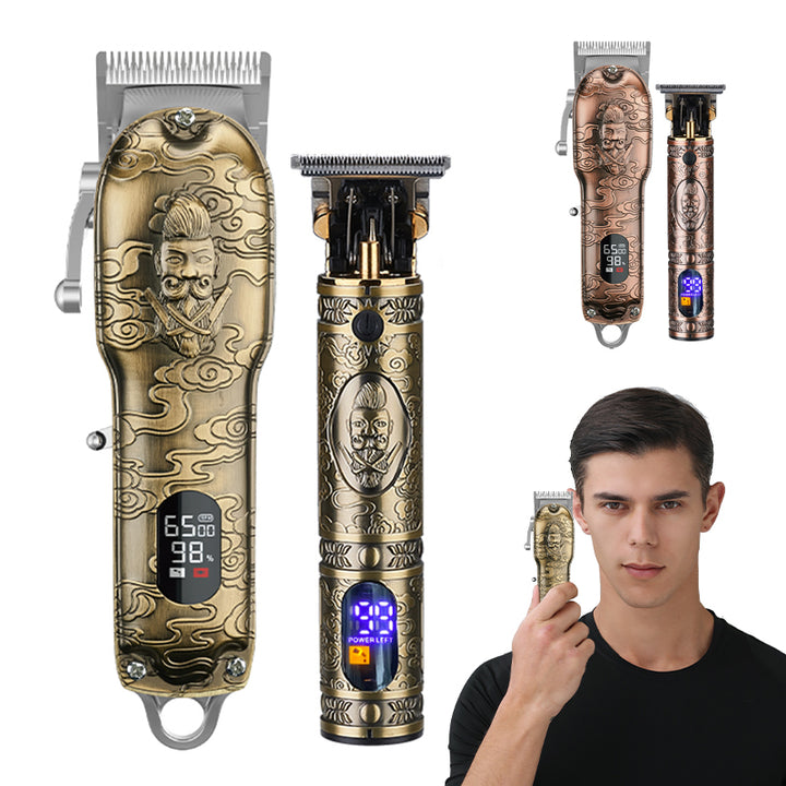 Metal Hair Clipper Set for Precise Home Grooming Control