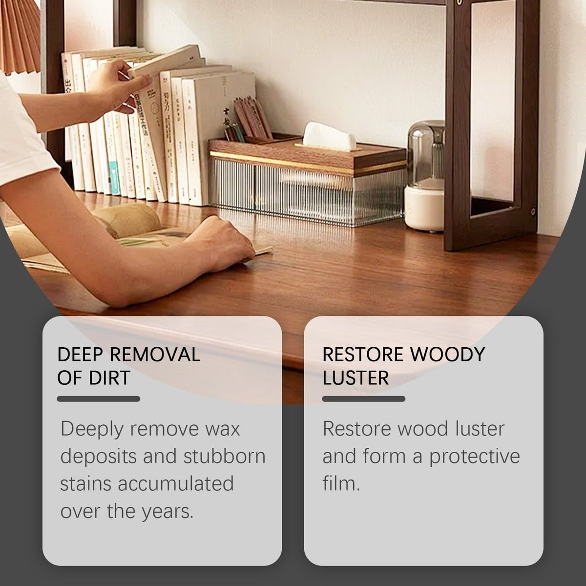 Beeswax Wood Polish Spray for Furniture Care & Luster