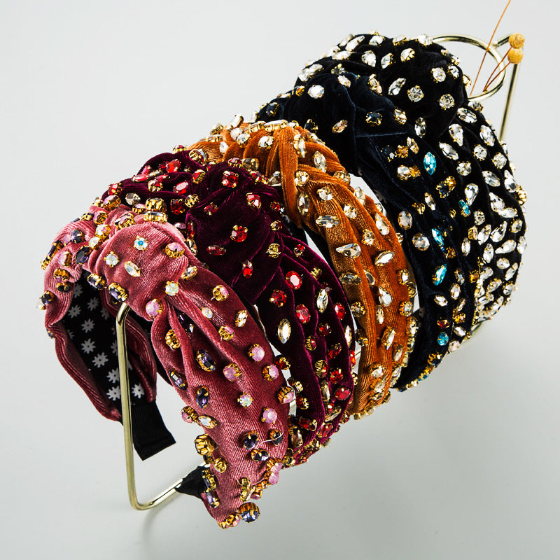 Wide Rhinestone Headband for Polished Statement Style