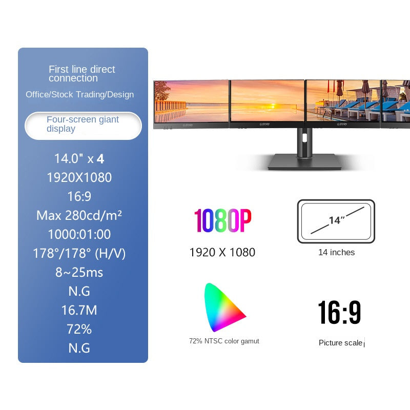 Laptop Second Monitor Extension for Trading & Office