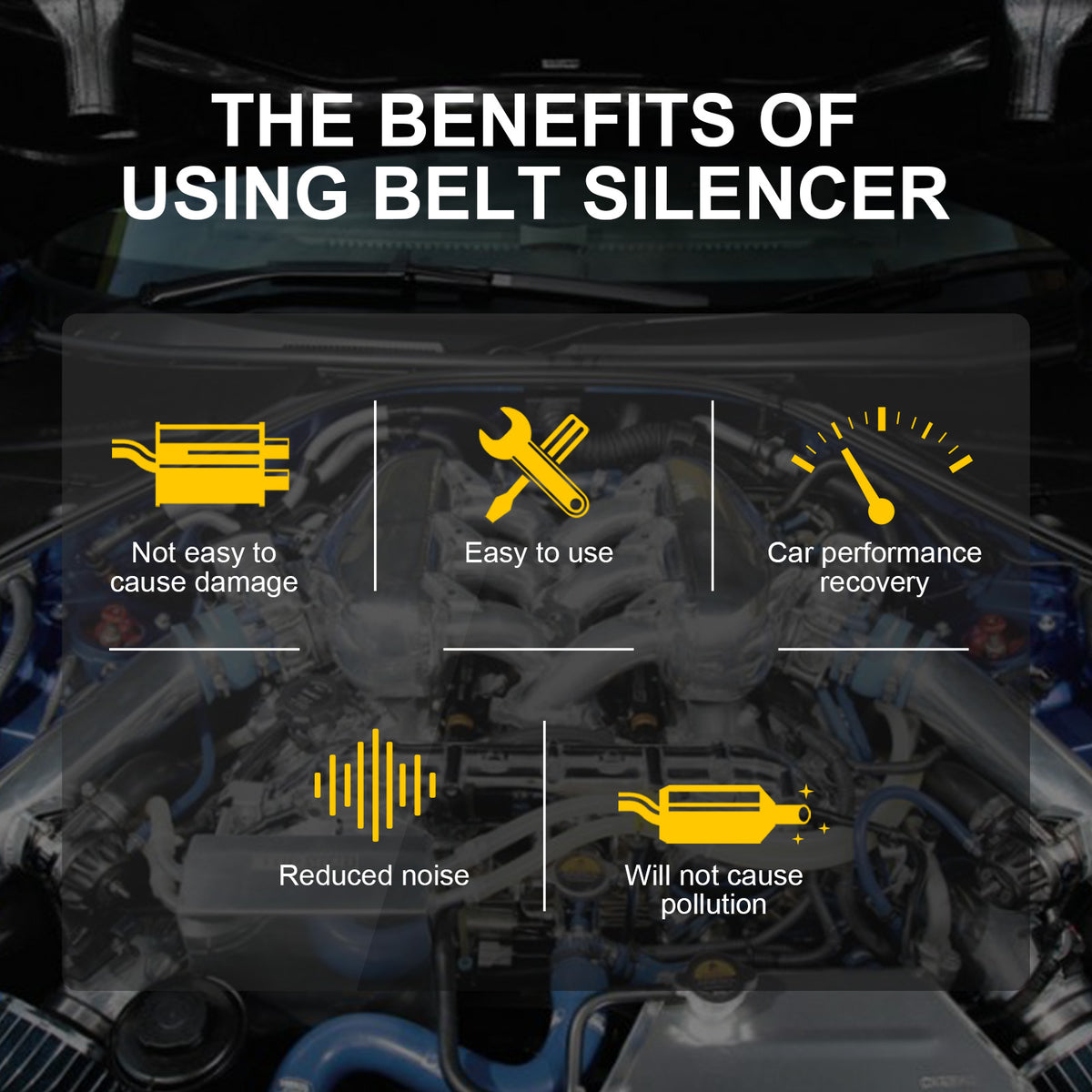 Automotive Belt Silencer Spray for Quieter Engines