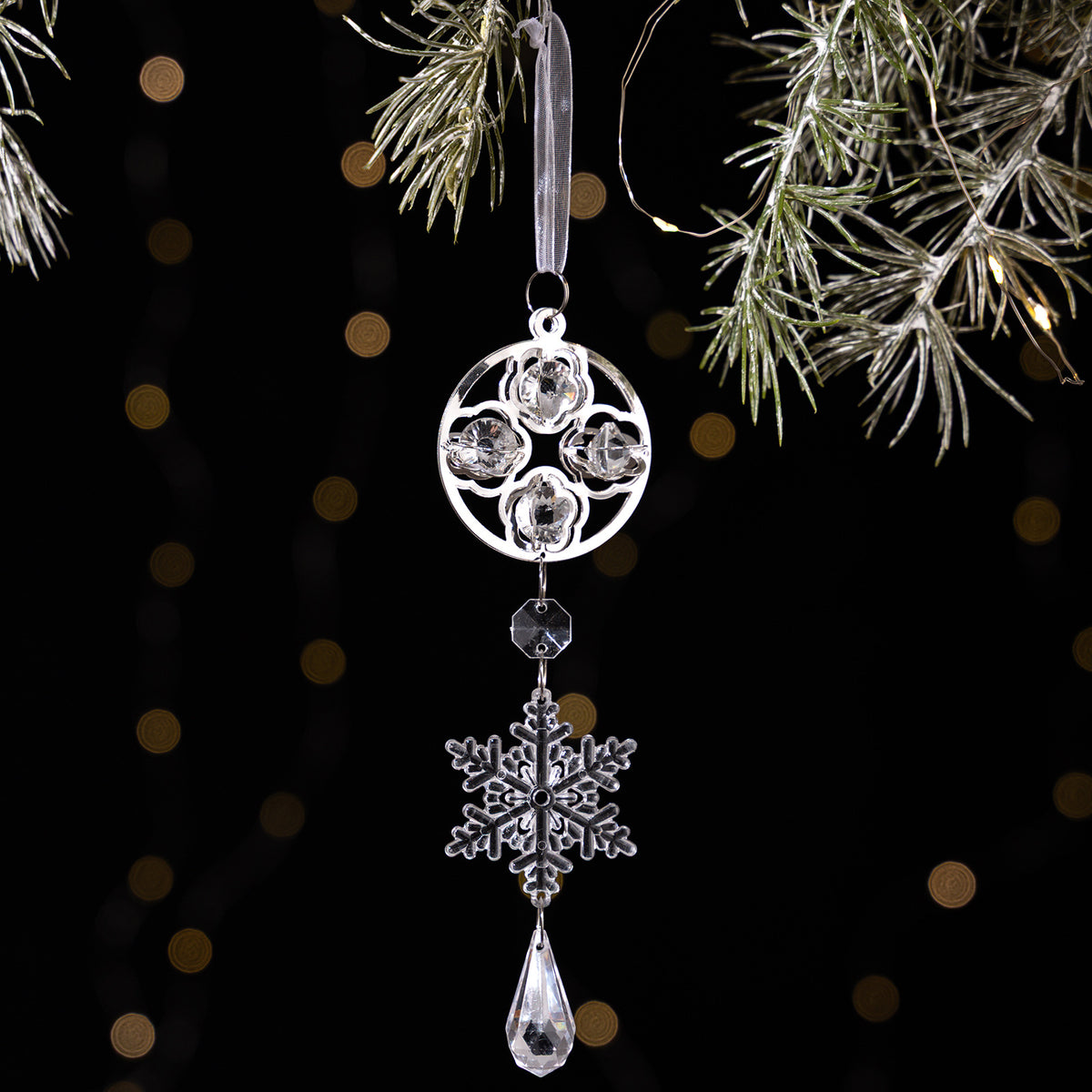 Crystal Christmas Ornaments for Elegant Sparkling Trees