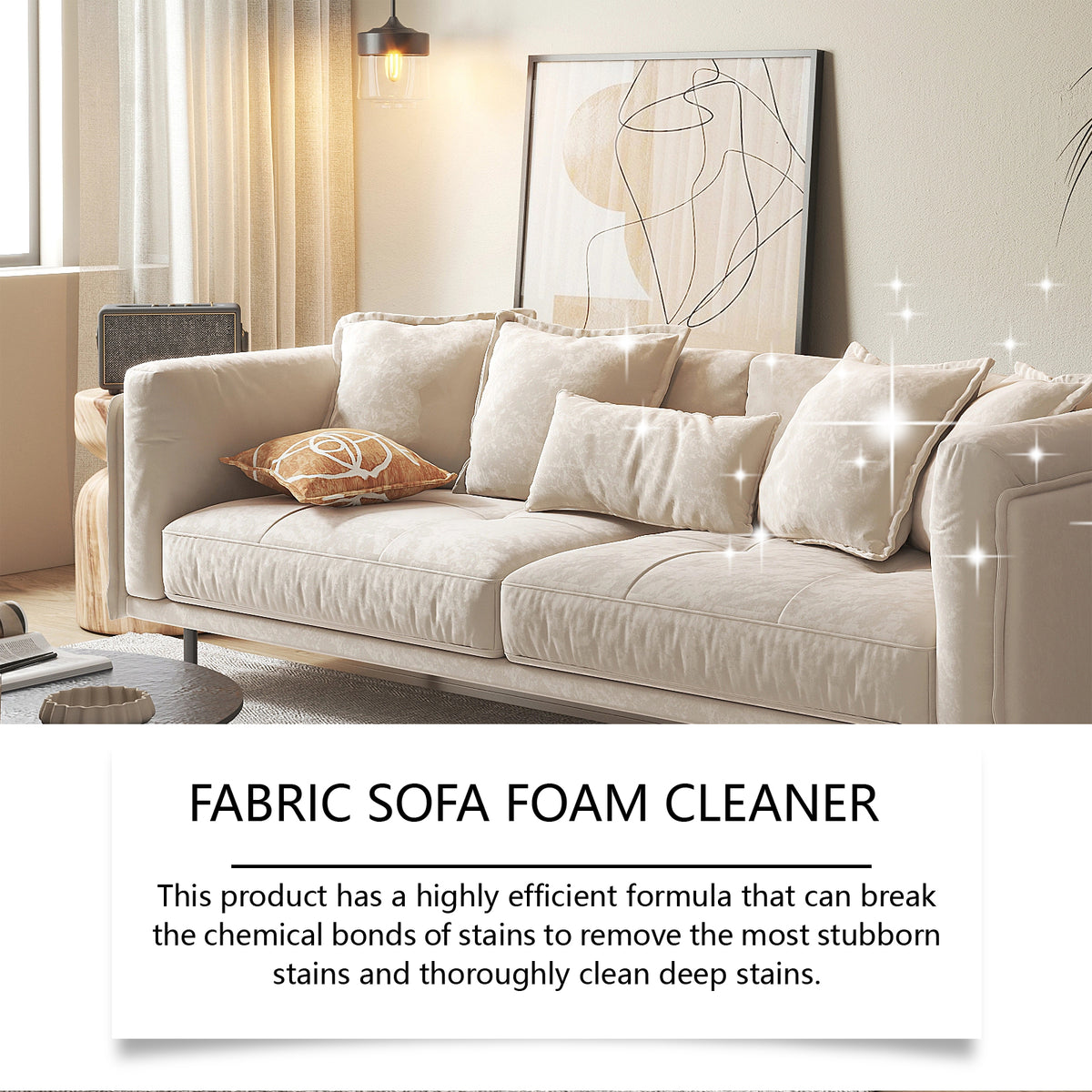 Fabric Sofa Foam Cleaner for Residue-Free Stain Care