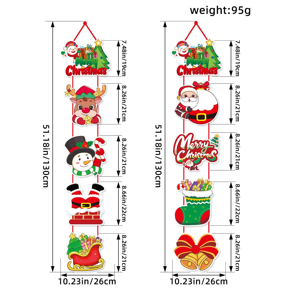 Christmas Door Decoration Set – Cheerful Entryway