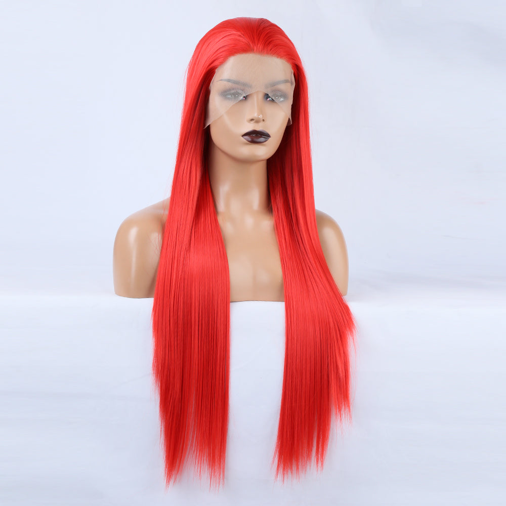 Long Red Lace Front Wig for Instant Statement Style