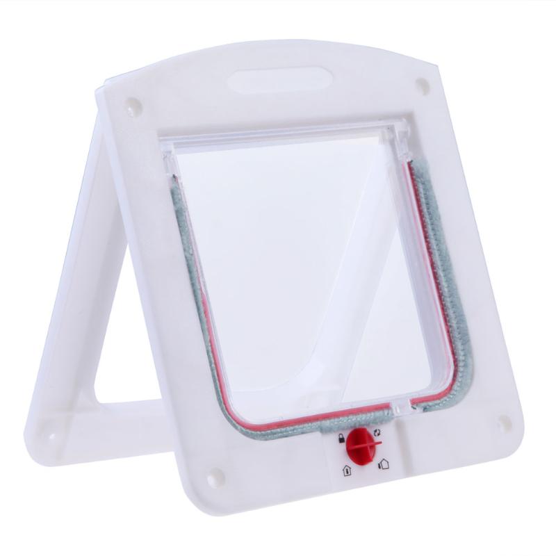 Lockable Cat Flap Door With Four-Way Access Control