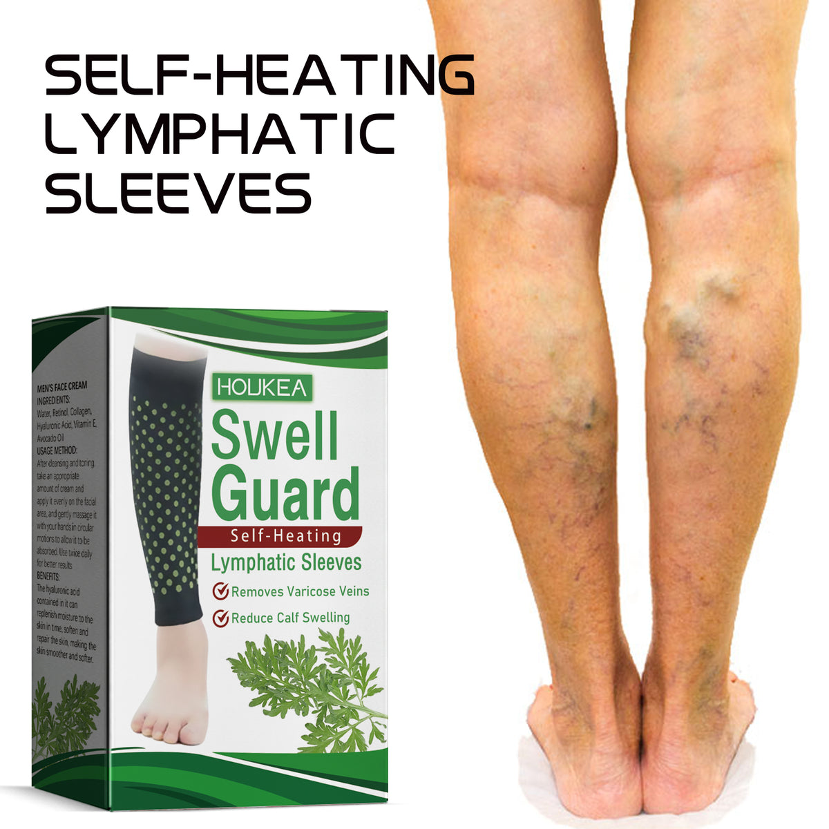 Compression Leg Sleeves for Calf Swelling Relief at Home