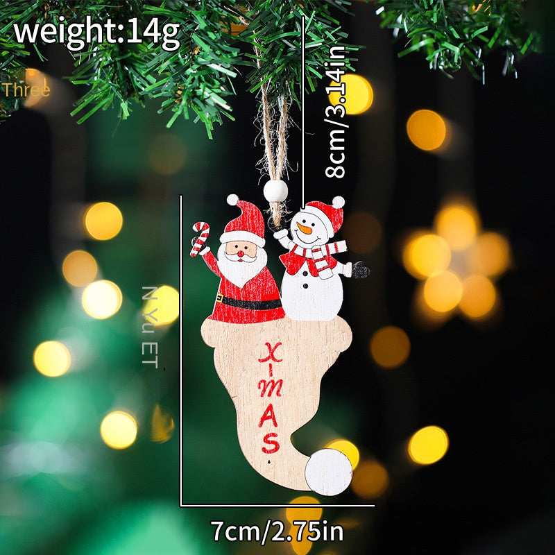 Wooden Christmas Ornaments for Rustic Holiday Charm