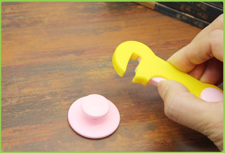Cabinet Locks Child Safety 5-Pack No Drill Adhesive