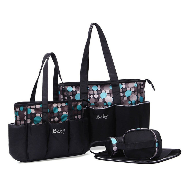 5-Piece Baby Diaper Bag Set for Clutter-Free Outings