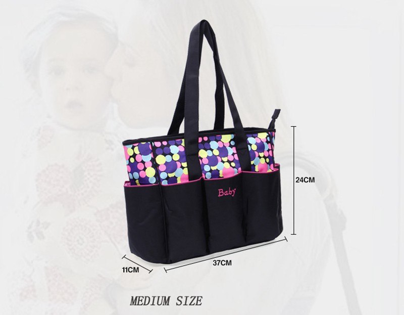 5-Piece Baby Diaper Bag Set for Clutter-Free Outings