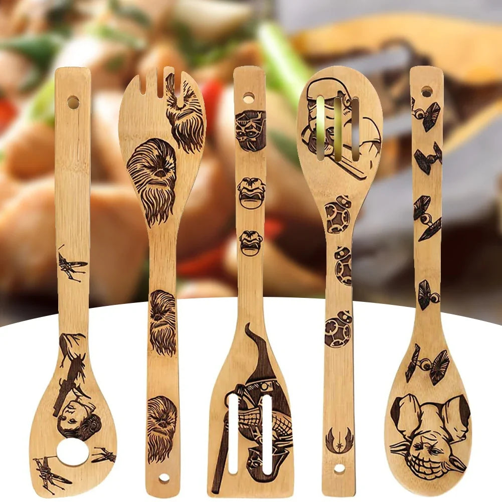 Nightmare Before Christmas Bamboo Cooking Utensil Set