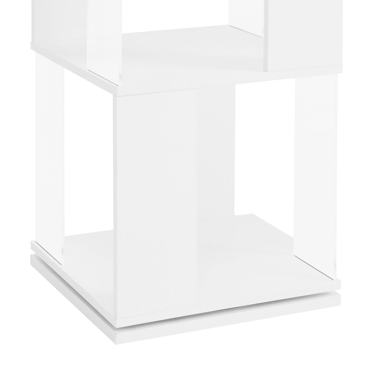 Rotating 6-Tier Bookshelf for Small Rooms and Study Desks