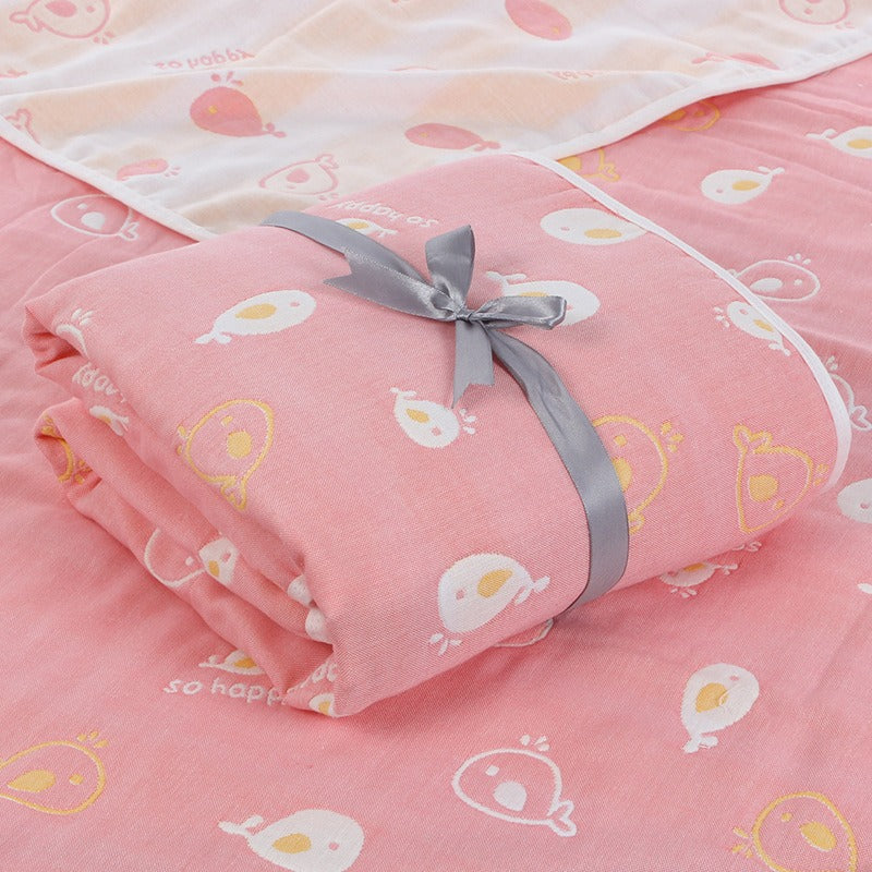 Six-Layer Gauze Baby Blanket & Towel Set for Bath