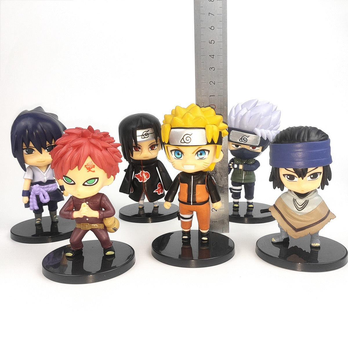 Naruto Chibi Figurines Set for Cake & Desk Display