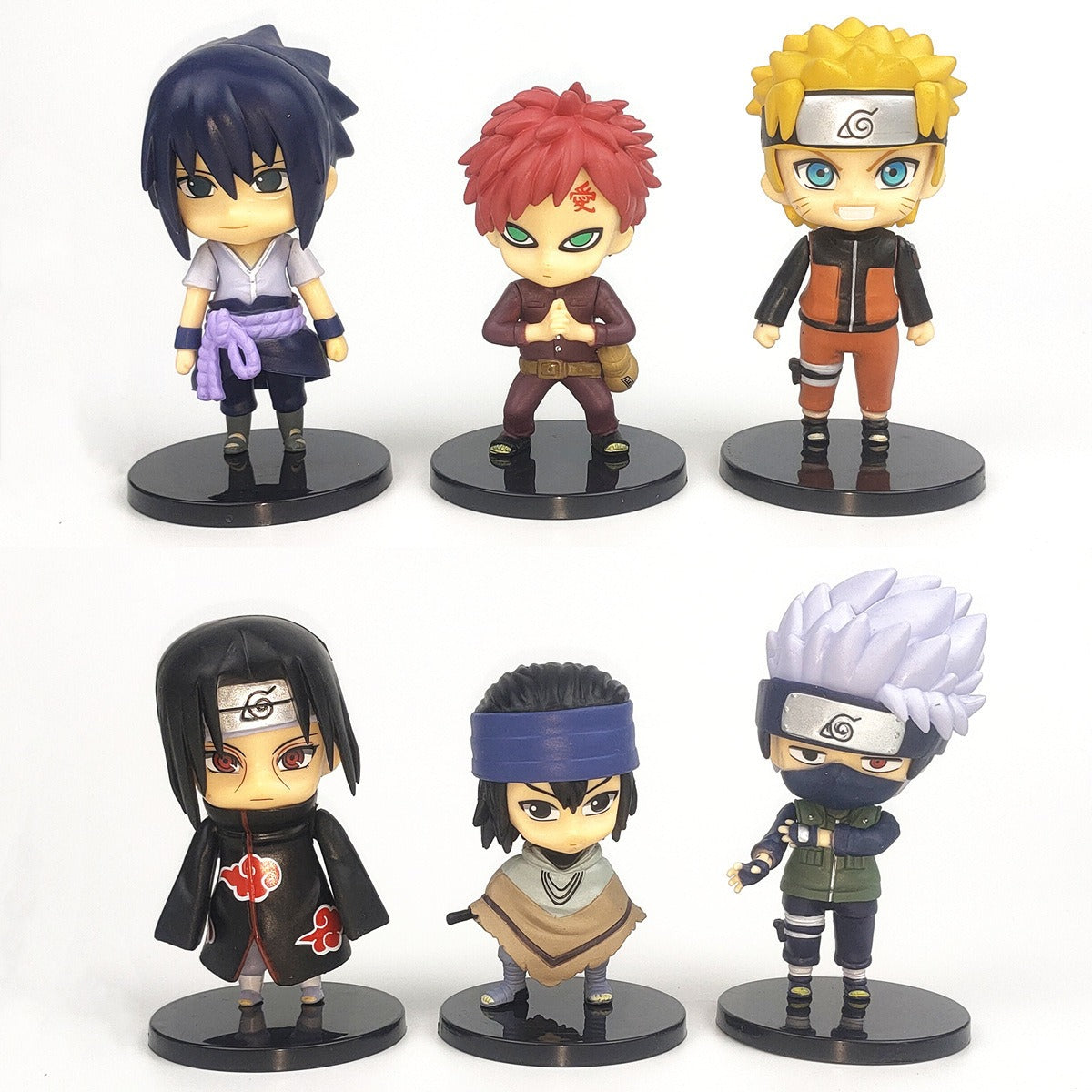 Naruto Chibi Figurines Set for Cake & Desk Display