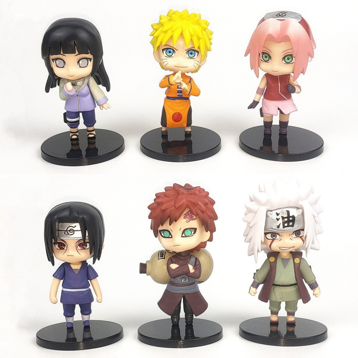 Naruto Chibi Figurines Set for Cake & Desk Display