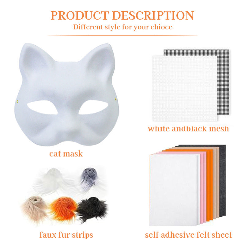 DIY Therian Cat Mask Kit for Creative Cosplay Projects