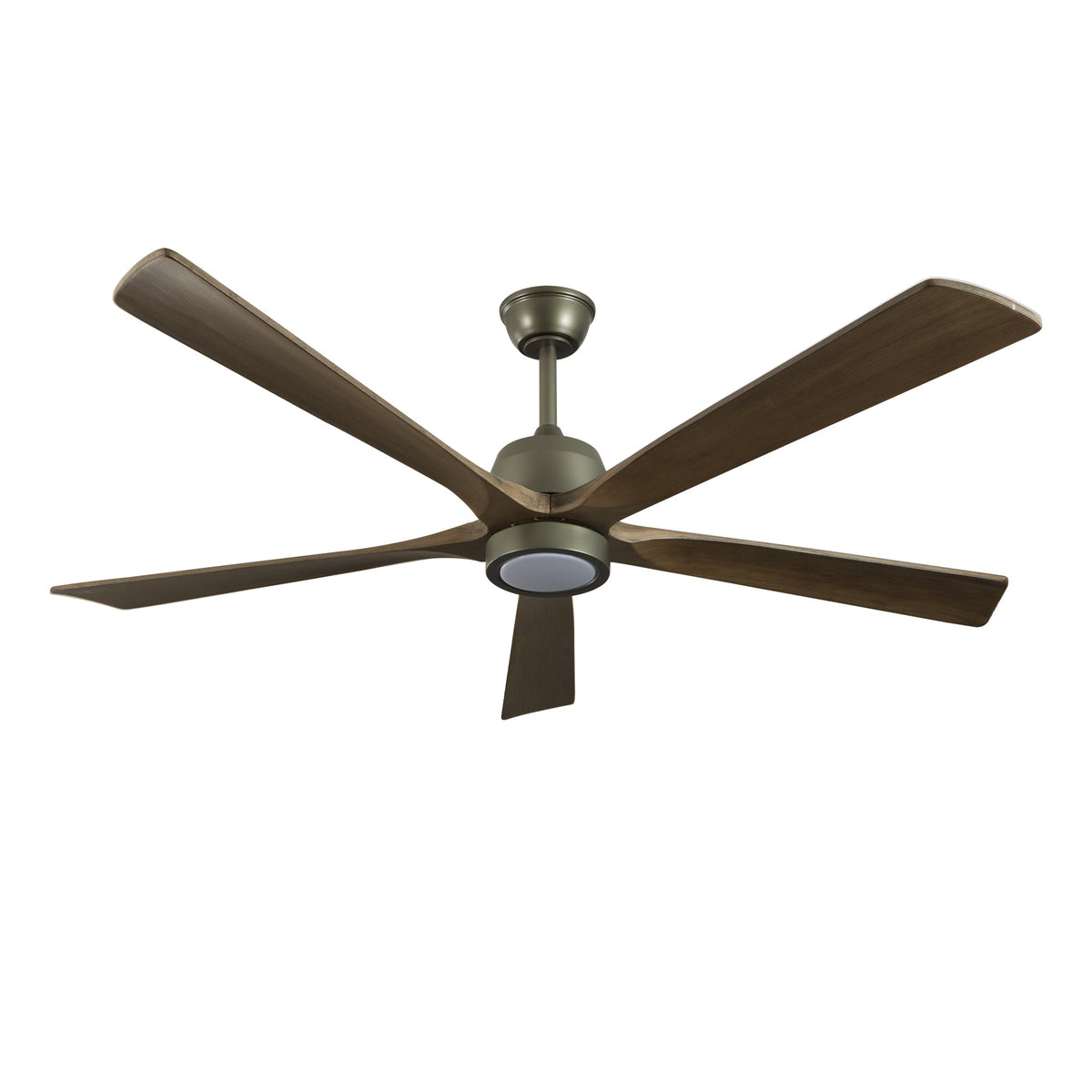 Solid Wood Ceiling Fan with Reversible Motor and Light