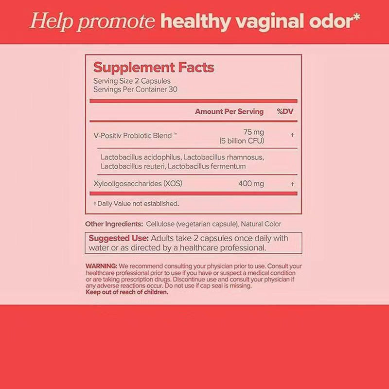 Women's Vaginal Probiotic Capsules for pH Balance