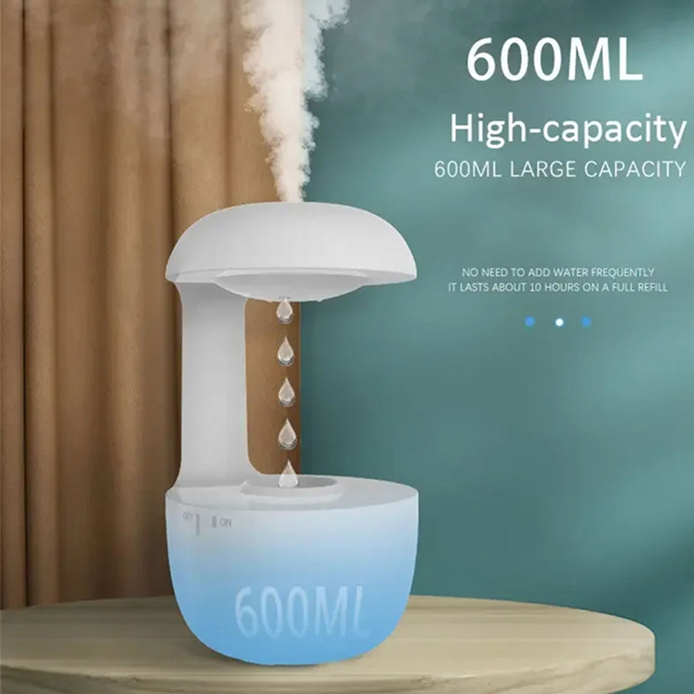 Ultrasonic Humidifier 600ml with Dry-Burn Protection