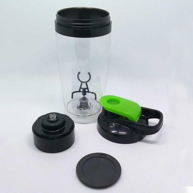 Electric Protein Shaker Bottle 600ml, Hands-Free Mixing