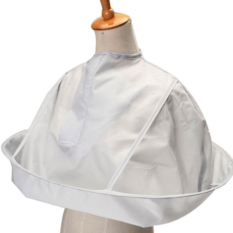 Hair Cutting Cape With Catch Basin for Cleaner Trims