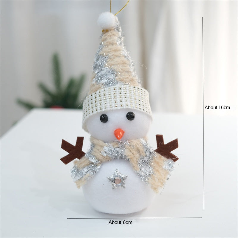 Christmas Plaid Snowman Ornaments for Festive Cheer