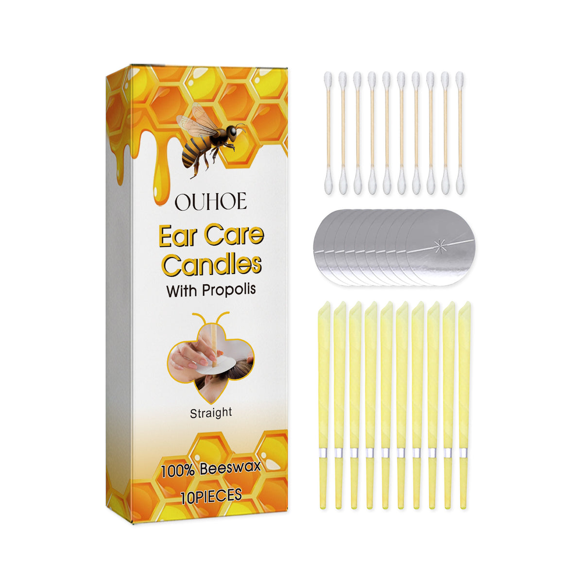 Beeswax Ear Candle Set for a Gentle Wellness Ritual